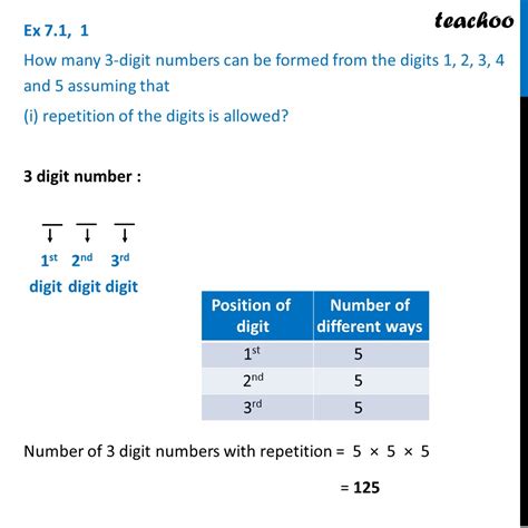Ex 71 1 How Many 3 Digit Numbers Can Be Formed From Digits 1 2 3