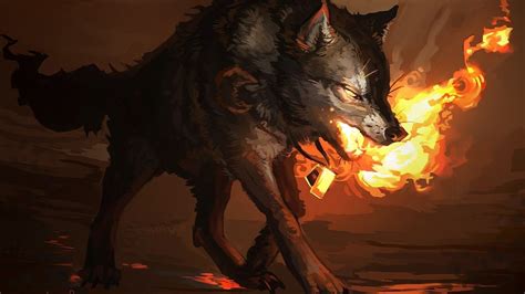 Demon Wolf Background