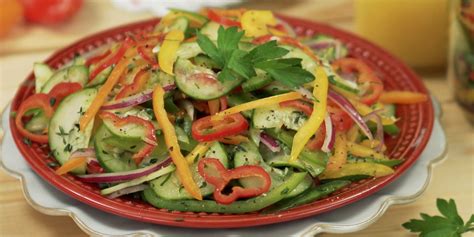 Florida Cucumber And Sweet Pepper Salad Fresh From Florida