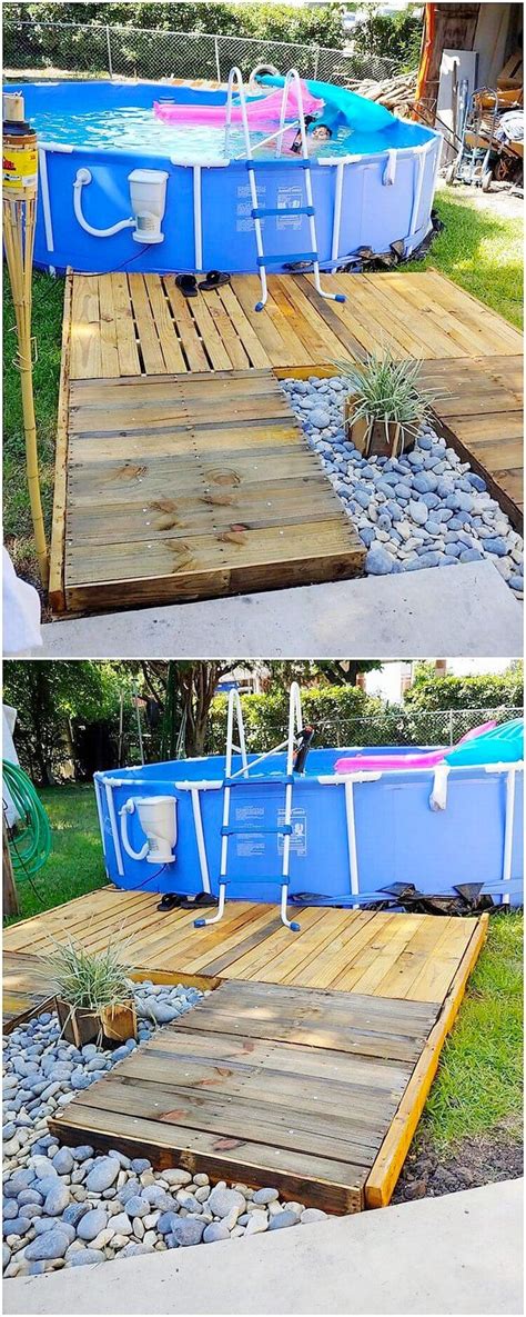 25 Diy Pallet Pool For Rexgarden Pallet Pool Above Ground Pool