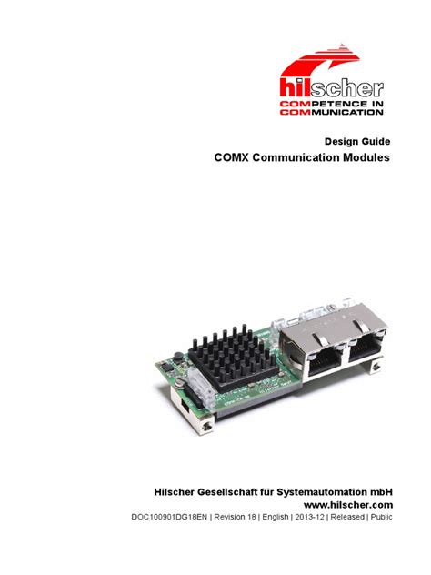 Get free design for electrical and computer engineers textbook and unlimited access to our library by created an account. COMX Communication Module Design Guide DG 18 En ...