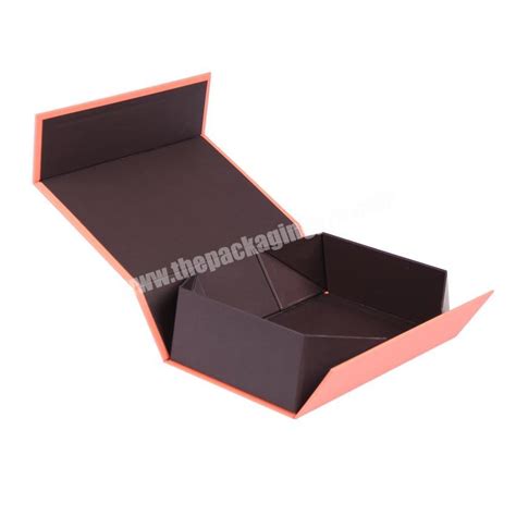 Custom Cardboard Collapsible Flip Top T Boxes With Magnetic Closure