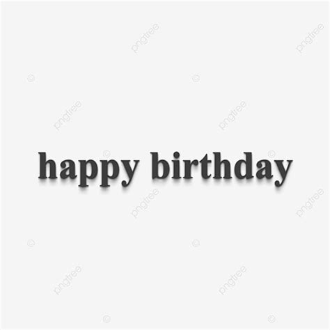 Black Happy Birthday Wordart 3d Calligraphy Font Effect For Free Download