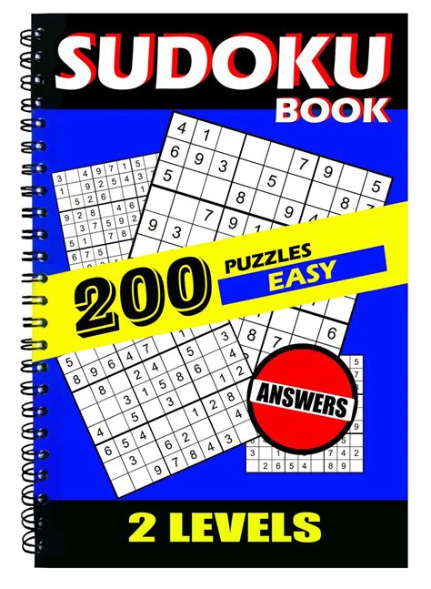 Sudoku Book 200 Puzzles Easy 2 Levels Answers Spiral Binding Etsy