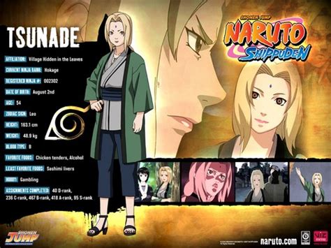Naruto Characters Profiles Tsunade360 Photo 30617475 Fanpop