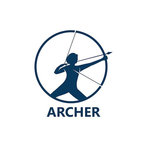 Archer Logo Design Template Vector Vetor Premium