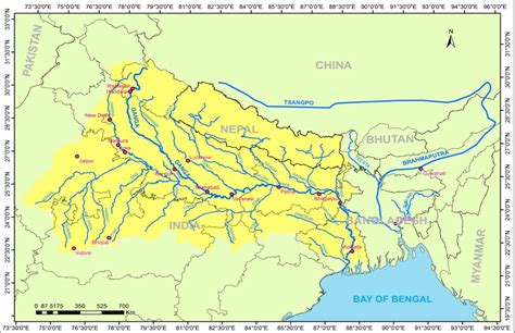 Ganga On Map Of India