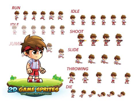 Jovi 2d Game Character Sprites By Dionartworks Codester