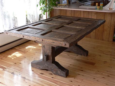 This farmhouse dining table is just right for giving your family and friends a place to gather and enjoy (especially for sunday dinner). Handmade Southwest Distressed Dining Room Table, With ...