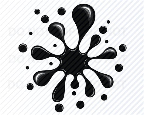 Ink splatter SVG File Vector Images Clipart Paint Splatter | Etsy
