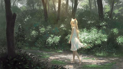 Somewhere In The Forest Walks A Certain Cat Girl In 4k