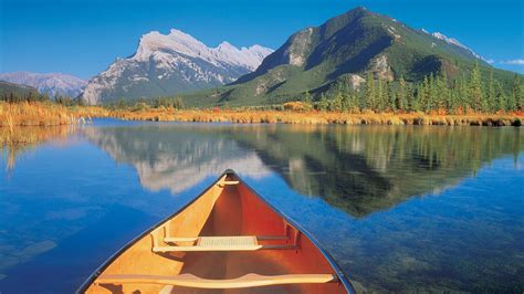 Peaceful Travels Mountain Lake Boat Photography