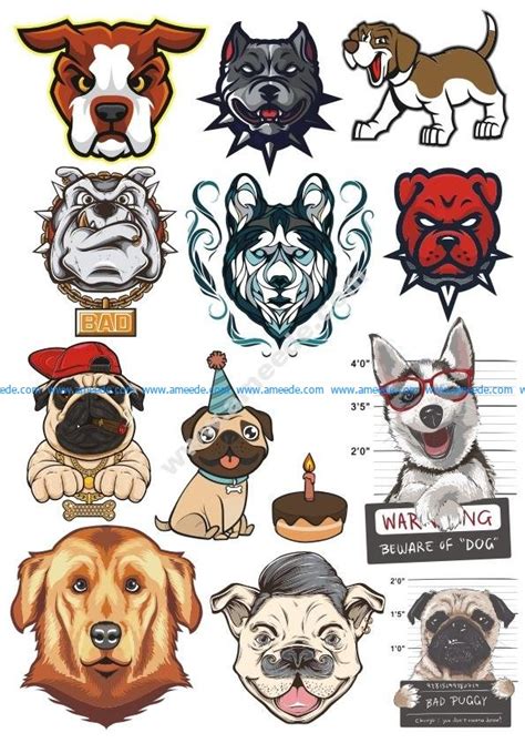 Dogs Vector Set Free Download Vector Files