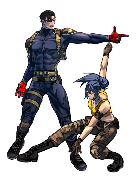 Leona Heidern And Heidern The King Of Fighters And More Drawn By