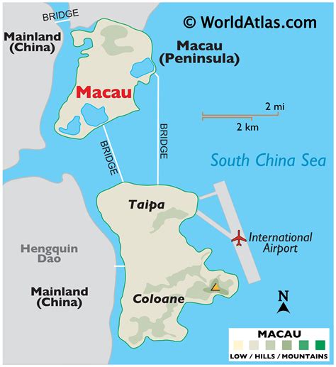 Macau Map Geography Of Macau Map Of Macau