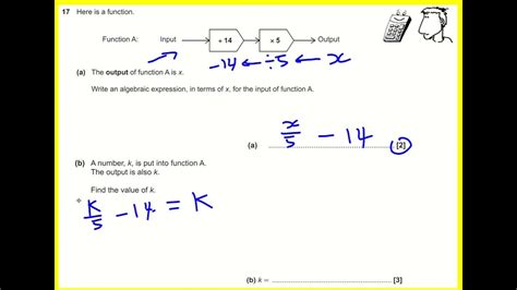 Gcse Ocr Jun 2018 6h Q17 Functions Maths Higher Tier Past Paper Youtube