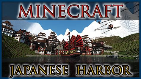 Minecraft Japanese Harbor City Timelapse 2020 Minecraft Youtube