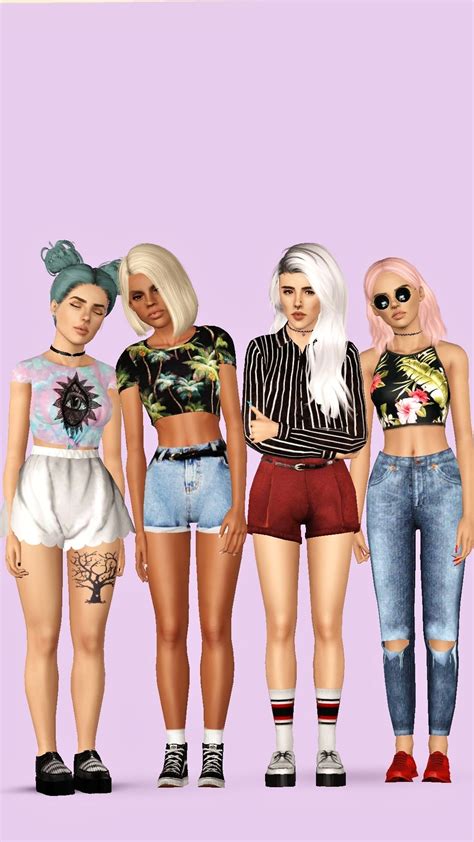 Itsniiaa Simblr A Squad That Slays Together Stays Together Sims 3