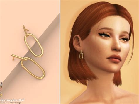 The Sims Resource Rina Earrings By Christopher067 • Sims 4 Downloads