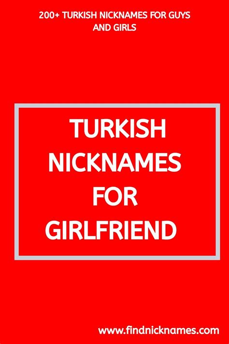 Turkish Nicknames For Guys And Girls Find Nicknames Nicknames