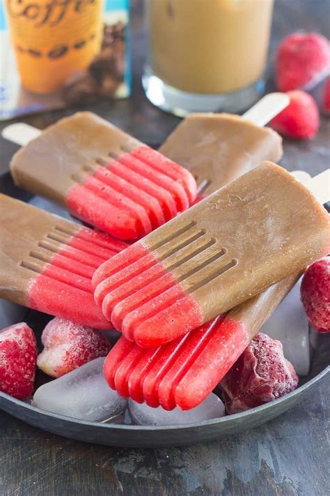 These Strawberry Mocha Pops Are Filled With Mocha Iced Coffee And