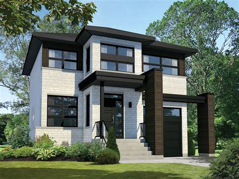 Two Story Contemporary House Plan 80805pm 2nd Floor Master Suite