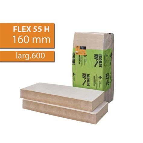 ISONAT FLEX55 PLUS L60 Panneau fibre de bois 160mm format : 600x1220 au ...