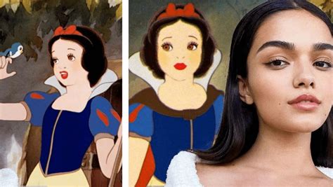 Photos Give First Glimpse Of Snow White Actress In Costume On Set Of New Disney Film Disney