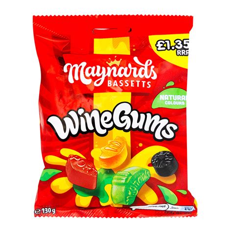 Maynards Bassetts Wine Gums Uk 165g Candy Funhouse Us