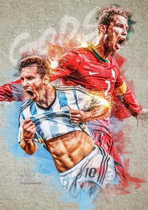 Gods Cristiano Ronaldo And Messi By Bruno Sousa On Deviantart