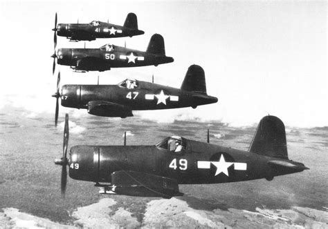 Photo F4u Corsair Fighters Of The Us Navy In Flight Over Maui Us