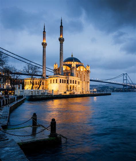 Exterior Of Ortakoy Mosque And Bosphorus License Image 71066920
