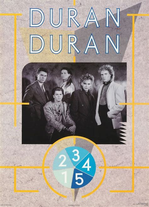Rare Original Vintage 1984 Duran Duran Band Music Poster Etsy