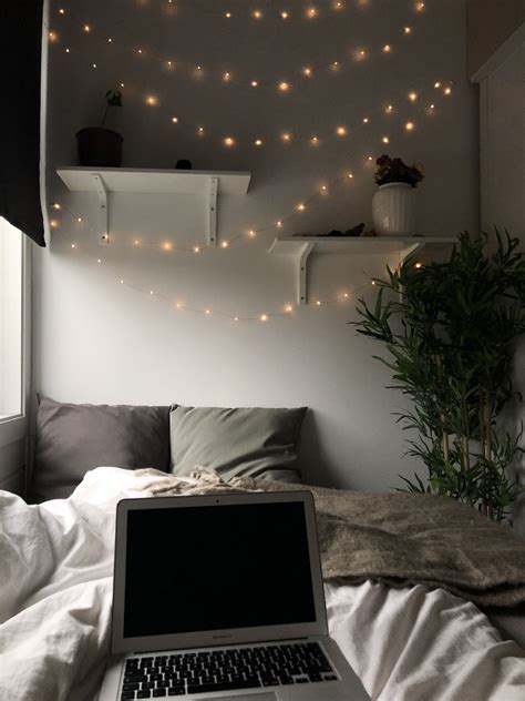 aesthetic fairy lights in bedroom creating the perfect ambience