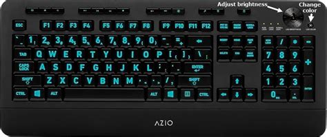 Azio Large Print Backlit Keyboard Review Daves Computer Tips