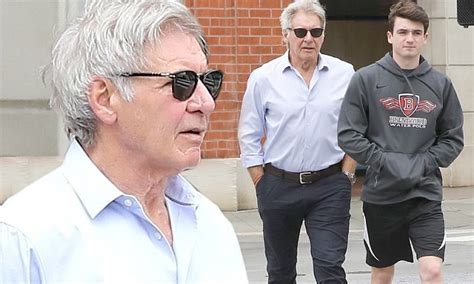 Harrison Ford And Son Liam Run Errands In Santa Monica Daily Mail Online