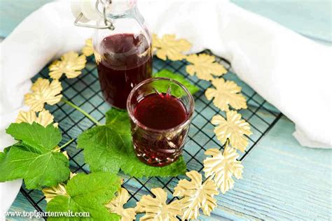 Johannisbeerlikör mit Wodka aus Saft Ribisellikör