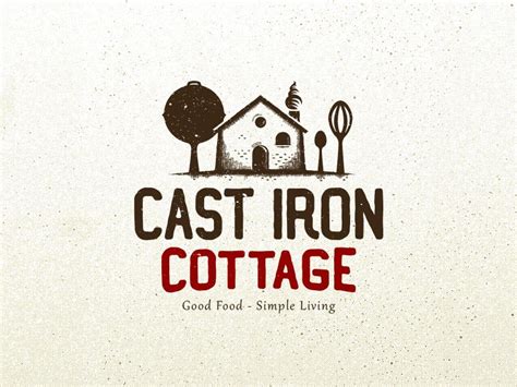 Cast Iron Cottage logo | Cottage logo, Barn logo, Cottage