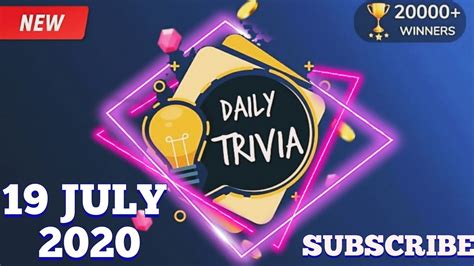 Buzzfeed editor keep up with the latest daily buzz with the buzzfeed daily newsletter! Flipkart Daily Trivia Quiz Answers | 19 July 2020 | Daily ...