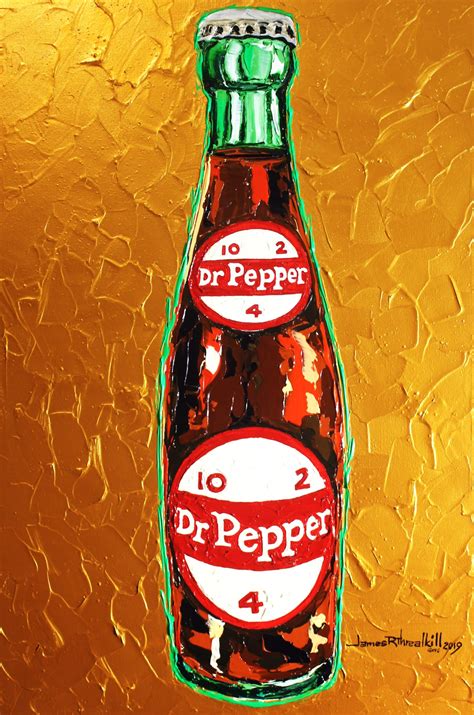 Vintage Dr Pepper Beverages James Threalkill Arts Award Winning