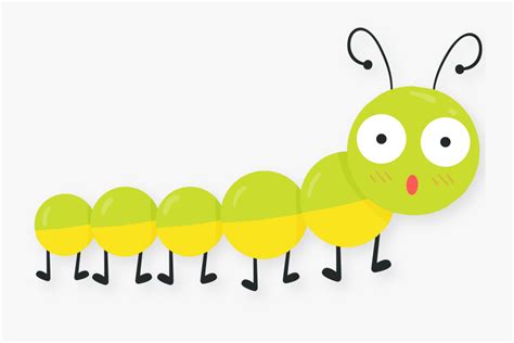 Cartoon Caterpillar Spring Bug Clip Art Free Transparent Clipart