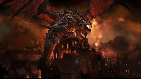 World Of Warcraft Cataclysm Deathwing Wqhd 1440p Wallpaper Pixelz