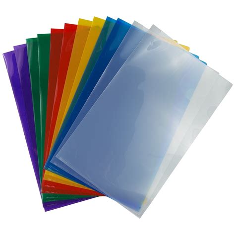 Jam Plastic Sleeves Legal Size 9 X 14 12 Assorted Color Project
