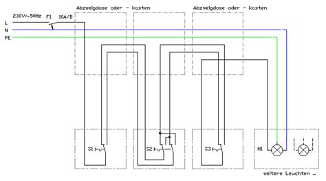 Kreuzschaltung stromlaufplan, die kreuzschaltung ist eine. Hausinstallationsgrundschaltungen