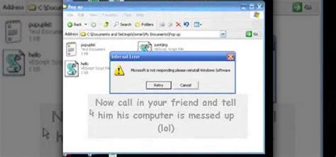 How To Prank A Computer With A Fake Error Message In Windows Computer