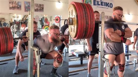 Powerlifter Nicolaas Du Preez Squats An Incredible 410 Kg 903 Lbs In Training Fitness Volt