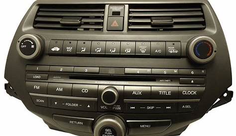 08 09 Honda ACCORD OEM FACTORY Radio RECEIVER AUX MP3 MP 3 6 Disc CD