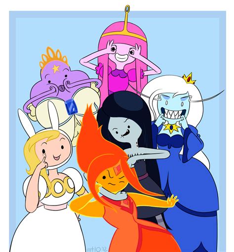 Adventure Time Girls Smile For The Camera By Empty On