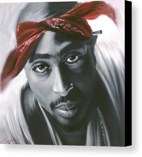 2pac Tupac Shakur Canvas Print Canvas Art By Travis Knight