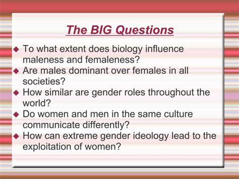 sex and gender a cross cultural perspective ppt